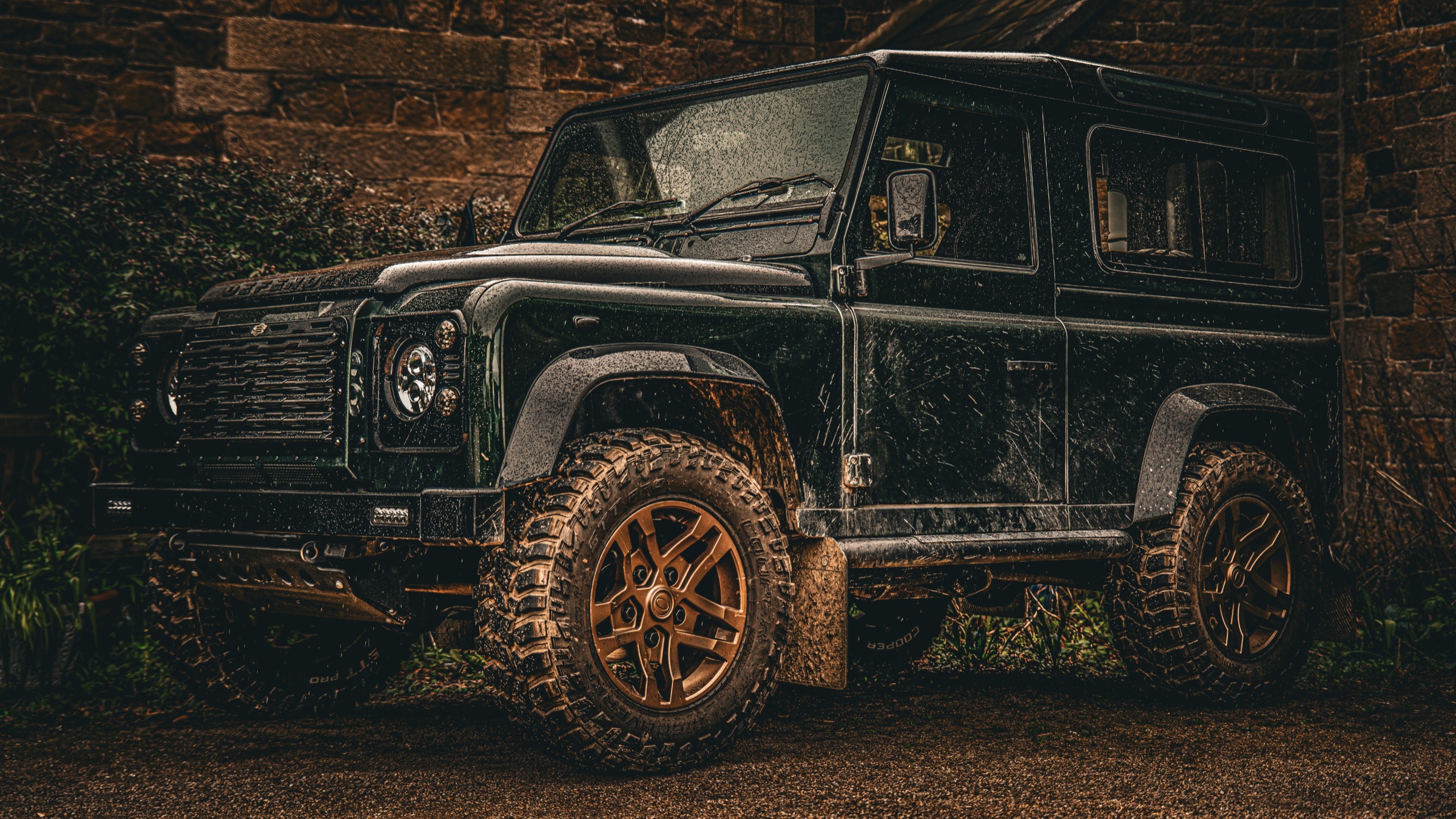 Land Rover Defender receiving premium automotive care from Zentari Automotive
